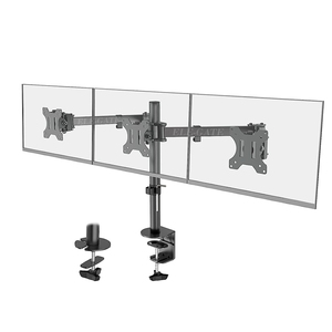 Soporte para tres monitores para pantallas de 32 pulgadas, ergonomía mejorada, espacio de trabajo organizado - Product Image 1