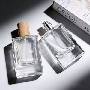 Botellas de Perfume Cuadradas de Vidrio Personalizadas de Alta Gama, Base Gruesa, Atomizadores Recargables con Pulverizador Fino - Product Image 4