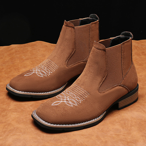 Botas Chelsea de Tobillo para Hombre de Calidad Original, Botas de Trabajo de Cuero para Hombre, Venta al Por Mayor de Fábrica - Product Image 4