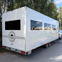 Remorque de bureau portable personnalisée avec salle de bain Remorque de bureau de chantier Espace de travail mobile pour chantier ou événements