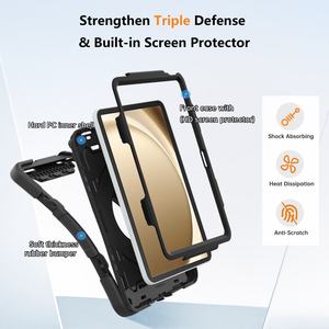 Pour Samsung Galaxy Tab A9 8,7 pouces 2023 SM-X110 SM-X115 Étui robuste en silicone et en polycarbonate rigide pour tablette Samsung A9 A9 Plus - Product Image 3