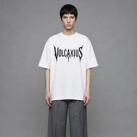 T-shirt Oversize Premium 240g Vierge en Coton 100% Filé Ring-Spun Style Luxe Impression Logo Personnalisé Minimaliste Coupe Moderne