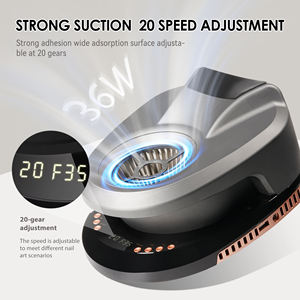 最新2 in 1 36wダストコレクター抽出機電気ダスト吸引機再利用可能フィルター付きアクリルゲル爪研磨用 - Product Image 3