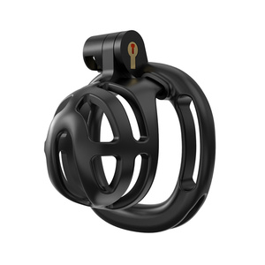 Verrou de chasteté, ceinture anti-détachement et 5 anneaux de pénis, cage de chasteté plate, bondage du pénis, jouets sexuels pour adultes BDSM pour hommes et couples - Product Image 3