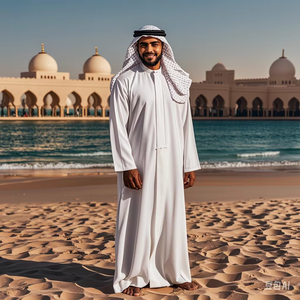 Nhà Máy Giá 100% Polyester Thobe Vải Cho Hồi Giáo Áo Thân Thiện Với Môi Và Thoáng Khí Đồng Bằng Và Dệt Mô Hình Mẫu Miễn Phí - Product Image 3