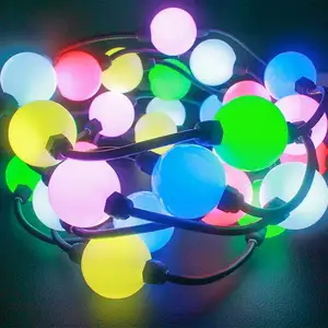 LEDマジックライトボール永久クリスマス商業屋外WIFIフルカラーRGBLEDストリングボールライト