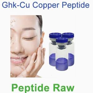Poudre de peptide de cuivre Ghk-Cu CAS 49557-75-7 Ingrédient cosmétique pour la croissance du collagène de type III, antioxydant et anti-glycation - Product Image 2