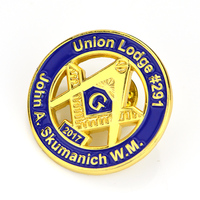 Pins de revers maçonniques en fer, métal et laiton, souvenirs et cadeaux promotionnels, avec logo personnalisé, fabrication usine