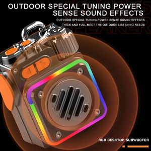 Nuevo Altavoz Portátil <span class=keywords><strong>K5</strong></span> 2026 con RGB, BT5.4, Efectos de Luz, Máximo 32G, Aleación de Zinc Resistente, IPX6 Impermeable, Carga Inalámbrica, Pantalla - Product Image 5
