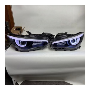 For Infiniti Q50 <strong>LED</strong> <strong>Headlights</strong> Modified with RGB Honeycomb Mesh <strong>Headlights</strong> - Product Image 1