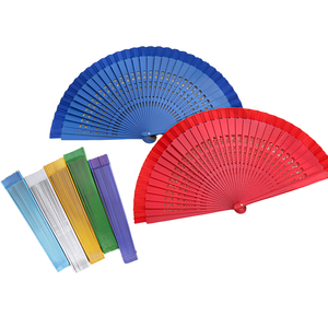 Fatingna Abanico <span class=keywords><strong>de</strong></span> Boda Japonés <span class=keywords><strong>de</strong></span> Alta Calidad, 42 Varillas <span class=keywords><strong>de</strong></span> Bambú, Anillo <span class=keywords><strong>de</strong></span> Hierro, <span class=keywords><strong>Tela</strong></span> Estrecha, Pintura Ecológica Negra Pura, Poliéster - Product Image 4