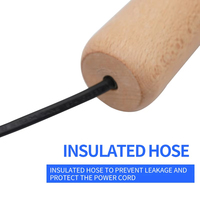 Coupeur de corne de vache électrique pratique et durable avec manche en bois Machine de découpe de corne de bétail