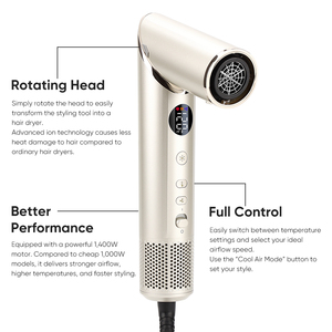<span class=keywords><strong>Secador</strong></span> de Pelo 2 en 1 con Doble Dirección de Aire Caliente <span class=keywords><strong>Coanda</strong></span>, Cepillo Rizador Automático Giratorio, <span class=keywords><strong>Secador</strong></span> Iónico Multistyler - Product Image 2