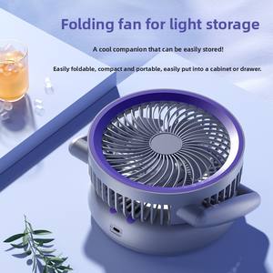 Ventilador portátil de escritorio plegable con carga USB para viajes al aire libre, nuevo modelo 2026, venta al por mayor del fabricante - Product Image 4