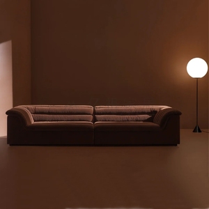 Juego de Sofás de Microfibra Gris Moderno y Lujoso Furnistyle, Seccional de <span class=keywords><strong>4</strong></span> Plazas con Estructura de Madera Sólida y Garantía de 15 Años - Product Image 1