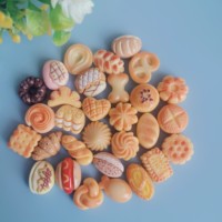 100 PIÈCES Cabochons miniatures en résine à dos plat, série Biscuits, pour épingles à cheveux, scrapbooking, bricolage, décoration intérieure, artisanat et accessoires de nail art