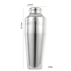 Vente en gros d'accessoires de <span class=keywords><strong>bar</strong></span> <span class=keywords><strong>français</strong></span> haut de gamme ensembles de 10 pièces d'outils de <span class=keywords><strong>bar</strong></span> de voyage équipement en acier inoxydable jigger shaker à cocktail - Product Image 2