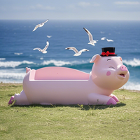 Bancs de relaxation confortables en forme de tortue de dessin animé, résistants aux intempéries, pour centres commerciaux, entrées de cafés, zones enfants, style européen