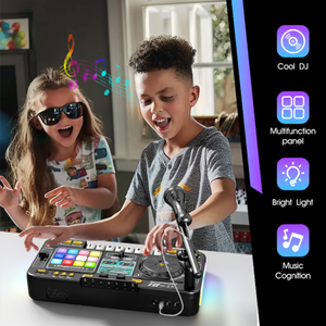 ZG çocuk eğitim çok fonksiyonlu DJ denetleyici müzik aletleri ile usb'li mikrofon DJ mikseri müzik oyuncaklar çocuklar için hediye - Product Image 3