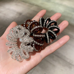 Coleteros de Lujo de Cristal, Coleteros de Alambre Telefónico, Coleteros de Plástico en Espiral, Coleteros a Granel, Anillos Elásticos para el Cabello para Mujeres y Niñas - Product Image 3