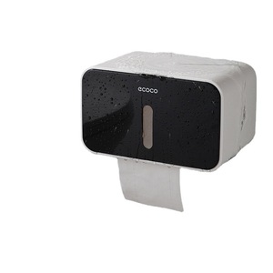 Ecoco Wall Mounted Toilet Paper Holder Touch Sensor Waterproof Storage Bathroom Tissue Box With Phone Stand - Product Image 5