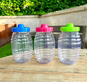 Traditional Mexican Mini Vitrolero Cups Plastic Fruit Cups Container 32oz Mexican Barrel Cup