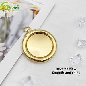 Pocket-friendly Design high quality Round Double Sided Foldable Makeup <b>Mirror</b> Custom Logo Travel Folding pocket <b>mirror</b> - Product Image 3