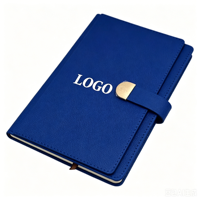 Libreta Ejecutiva de Lujo en Cuero PU, Diario de Negocios A5 con Logotipo Personalizado, Cierre Magnético Metálico, Libreta Premium