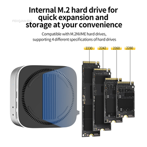 Support en alliage d'aluminium M4 Computer Interface Expansion M.2 Hard Drive Enclosure with Docking Station for <span class=keywords><strong>Mac</strong></span> Mini M4 - Product Image 5