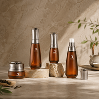 Ensemble de flacons en verre multi-tailles pour emballages cosmétiques, pots à crème 60g 40ml 100ml 120ml, emballages pour soins de la peau, pompe pulvérisateur, couleurs personnalisées