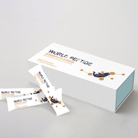 Coffret cadeau probiotiques de luxe Panier à suppléments rigide de qualité supérieure avec stratification brillante Paquet de cadeaux de santé pour les vacances avec base de couvercle
