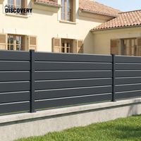 Panneaux de clôture en aluminium à lamelles personnalisées pour l'extérieur, pour jardin, cour, villa, design moderne