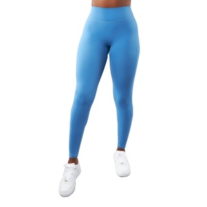 Pantalons de yoga pour femmes de haute qualité avec logo personnalisé en gros, taille haute, effet push-up, leggings de sport vierges pour femmes - Product Image 1