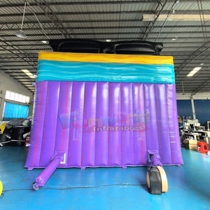 สไลเดอร์น้ำเป่าลมแบบสองเลนสูง 18 ฟุต พร้อมสระน้ำในตัว รุ่น Island Flow Center Climb Jumper Bounce House - Product Image 2