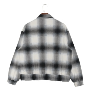 Camicie da <span class=keywords><strong>uomo</strong></span> di alta qualità, vestibilità ampia, <span class=keywords><strong>con</strong></span> zip, in misto cotone a quadri - Product Image 2