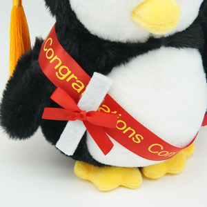 Oso de Peluche de Graduación 2026 con <span class=keywords><strong>Gorro</strong></span> y <span class=keywords><strong>Diploma</strong></span>, Peluche de Pingüino de Dibujos Animados, Lindo Pingüino de Peluche Suave con Regalo de Graduación - Product Image 5