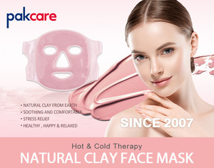Herbruikbare Natuurlijke Klei Therapeutische Koeling Gezicht Ijspak Gecomprimeerd Gezichtsmasker Te Ontdoen Van Gezwollen Ogen Migraine Verlichting - Product Image 2