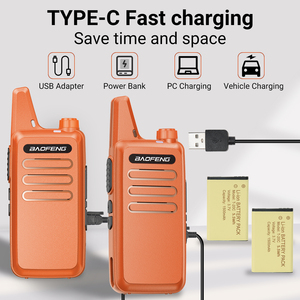 วิทยุสื่อสารแบบพกพา Baofeng BF-T20D 30CH Mini Walkie Talkie UHF 400-470MHz รองรับ VOX โทรเข้าแบบเข้ารหัส ชาร์จผ่าน USB Type-C วิทยุสื่อสารสองทาง - Product Image 4