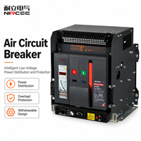 Disjoncteur à boîtier moulé GTW1 1600A 400V AC 3P MCCB avec unité de déclenchement électronique IP42 pour tableaux électriques basse tension