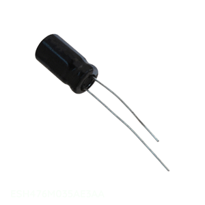 Condensador Original de 47 uF, Aluminio, 47UF, 20%, 35V, Radial, Orificio Pasante, ESH476M035AE3AA - Product Image 1