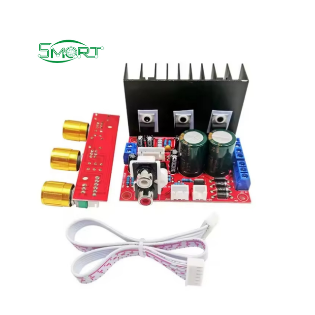 Smart Electronics DIY Kit 3 Channel 2 * 18W 30W High Power Fever Super Bass AC TDA2030A Dual 12V Power Amplifier Board 2.1