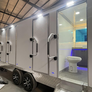 Remolque de inodoro portátil estándar de EE. UU. con panel sándwich Cabina personalizable Baño móvil para alquiler de eventos al aire libre - Product Image 3