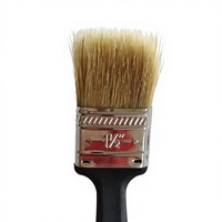 Pinceau de peinture triangulaire de qualité industrielle pour radiateur à cadre, manche long, poils de sanglier doux, option OEM pour le bricolage domestique