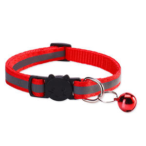 Collar Reflectante Luminoso para Gatos con Hebilla de Seguridad, Ajustable, con Diseño de Rayas y Campana, para Gatos y Perros - Product Image 6