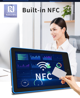 Nueva Tablet PC Android de 10.1 Pulgadas con Pantalla Táctil Capacitiva, Rockchip Quad Core, Wi-Fi, POE, NFC, RJ45, GSM, 3G, 4G, con Luz LED para Letreros de Hotel