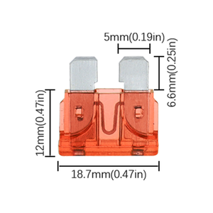 車用ヒューズ 中型ヒューズ 5A 7.5A 10A 15A 20A ブレードヒューズ アップグレードされた車用ブレードヒューズ - 標準および中型ヒューズ - Product Image 2