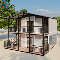 WinFair Chine Maison de conteneur extensible moderne de plage pliante Maisons préfabriquées Maisons préfabriquées à deux étages Cebu Philippines