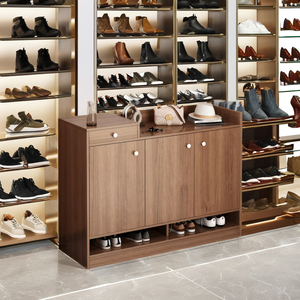 Meuble à chaussures en <span class=keywords><strong>bois</strong></span> d'extérieur, nouveau design, vente chaude, avec porte rabattable, étagères de rangement mobiles pour le salon - Product Image 1