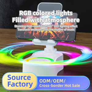 Giá đỡ điện thoại để bàn gấp gọn, di động, dùng được ở nhà, ngoài trời, thể thao, nghe nhạc, chơi game, loa không dây BT tích hợp giá đỡ điện thoại - Product Image 2