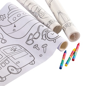 Bán buôn 2024 Toddler mầm non vẽ đồ chơi <span class=keywords><strong>Set</strong></span> Poster giấy màu CuộN bé graffiti điền Scroll cho <span class=keywords><strong>canvas</strong></span> sơn - Product Image 1